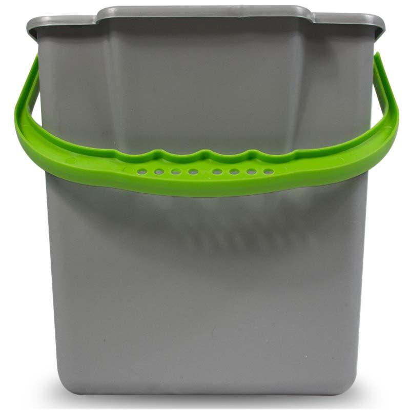 Chariot de ménage 6 seaux avec presse et porte-sac 120 L vertt Chariot de ménage 6 seaux avec presse et porte-sac 120 L vertt