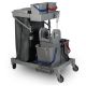 Chariot de ménage 4 seaux avec presse et support de sac 120 L