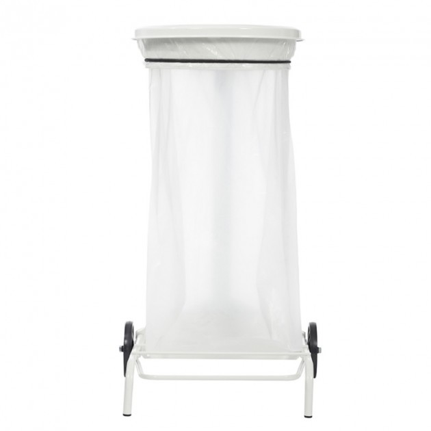 Support sacs poubelle tri sélectif blanc  Support sacs poubelle tri sélectif blanc