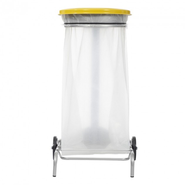 Support sacs poubelle tri sélectif jaune Support sacs poubelle tri sélectif jaune