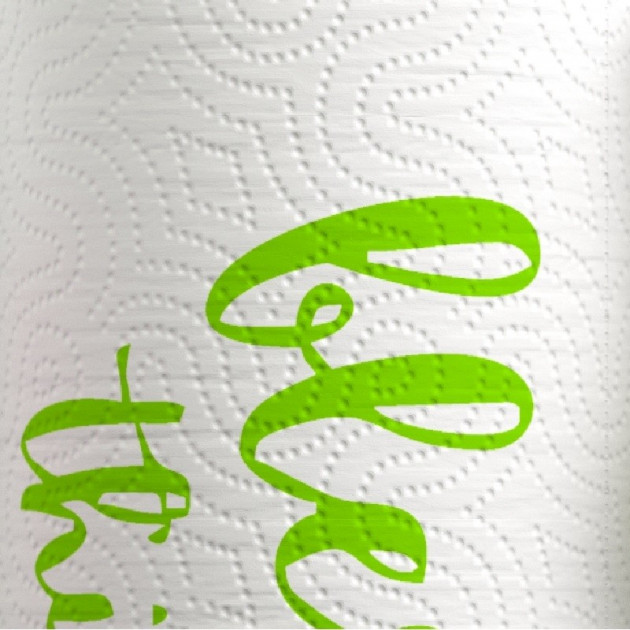 Essuie tout blanc décoré Renova Design Instagrammable  texture