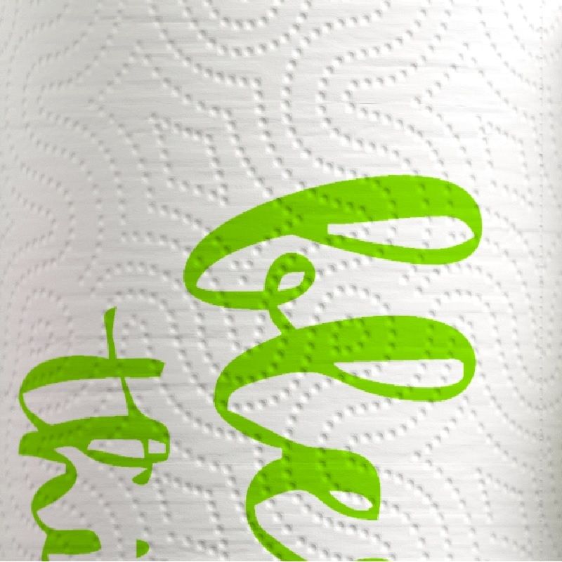 Essuie tout blanc décoré Renova Design Instagrammable  texture