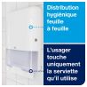 Distributeur pour Essuie-Mains blanc pliage en C et V Tork H3