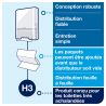 Distributeur pour Essuie-Mains blanc pliage en C et V Tork H3