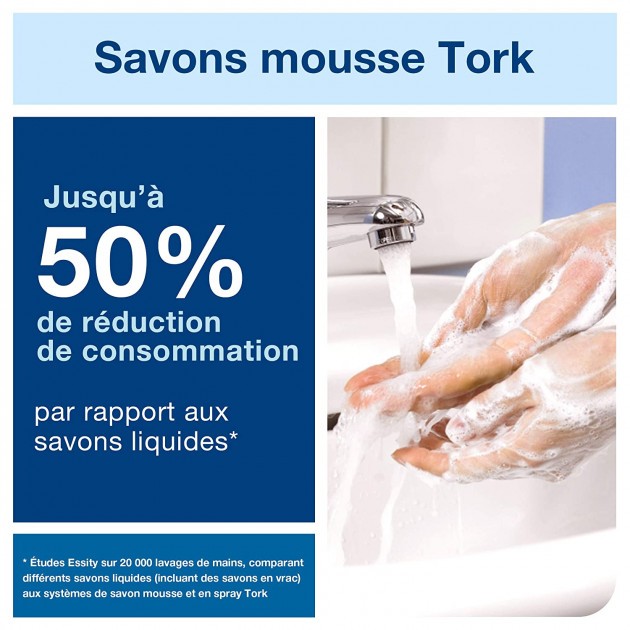 Distributeur pour cartouches de savon - blanc 1 L Tork S1 Distributeur pour cartouches de savon - blanc 1 L Tork S1