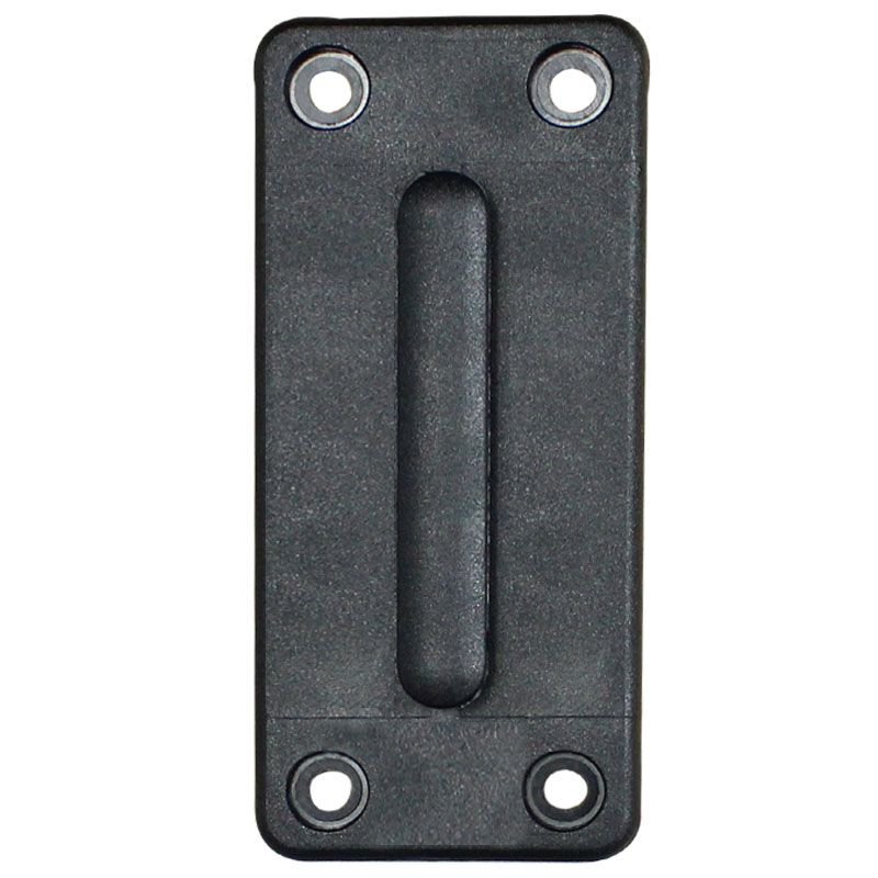 Platine enrouleur mural à sangle rétractable chromé