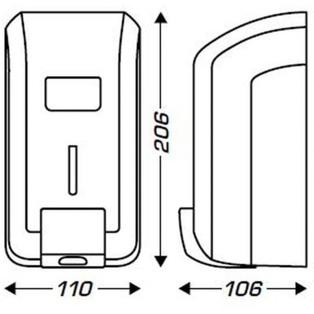 Distributeur de savon mural 700 ml JVD