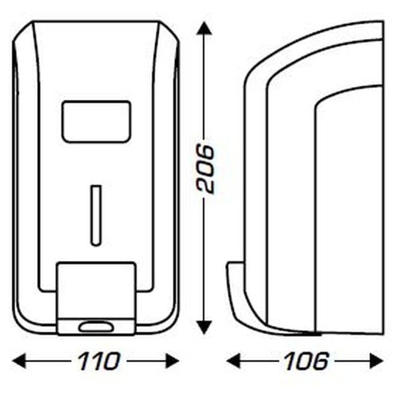 Distributeur de savon mural 700 ml JVD