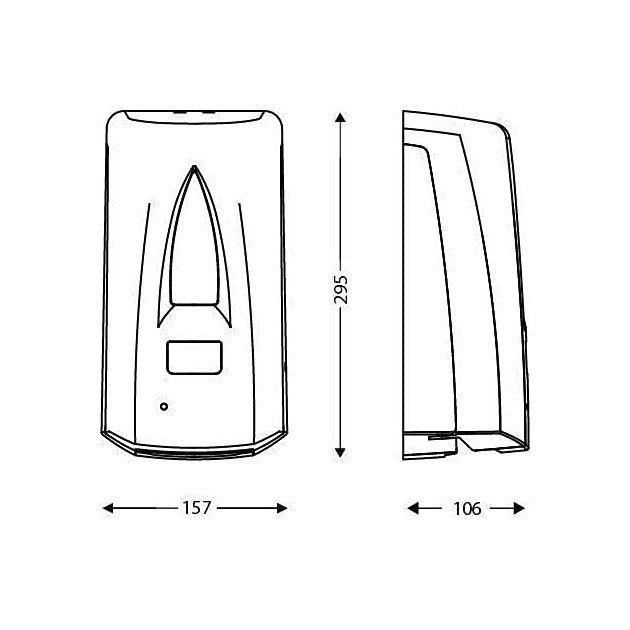 Distributeur de savon gel automatique 1 L blanc Yaliss JVD