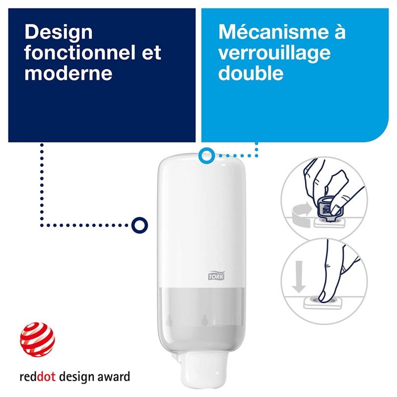 Distributeur de savon mousse elevation Tork S4 Distributeur de savon mousse elevation Tork S4