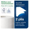 Papier toilette Mini Jumbo Advanced 180 m Tork T2 - colis de 12 bobines