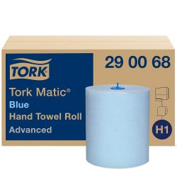Essuie mains bleu Tork matic H1 advanced - 6 rouleaux 150 m