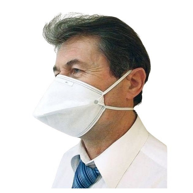 Masque de protection respiratoire FFP2 - Bec de canard - Blanc