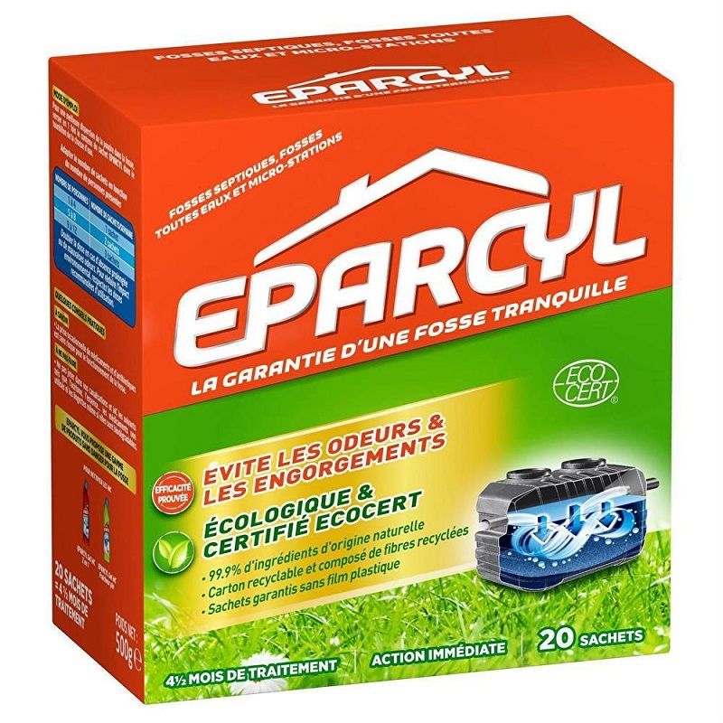 Eparcyl Liquide – Flacon (500mL) – Activateur Biologique Fosse Septique –  Entretien Fosses Septiques : : Epicerie