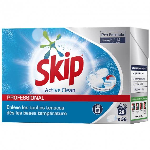 Lessive tablette Skip professionnel Active Clean x168