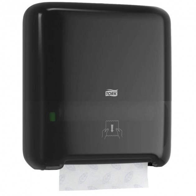 Distributeur essuie mains manuel noir H1 Tork Matic