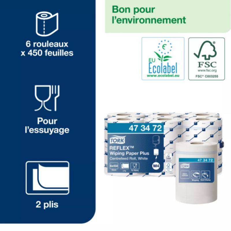 Bobine dévidage central Tork M4 ecolabel Bobine dévidage central Tork M4 ecolabel