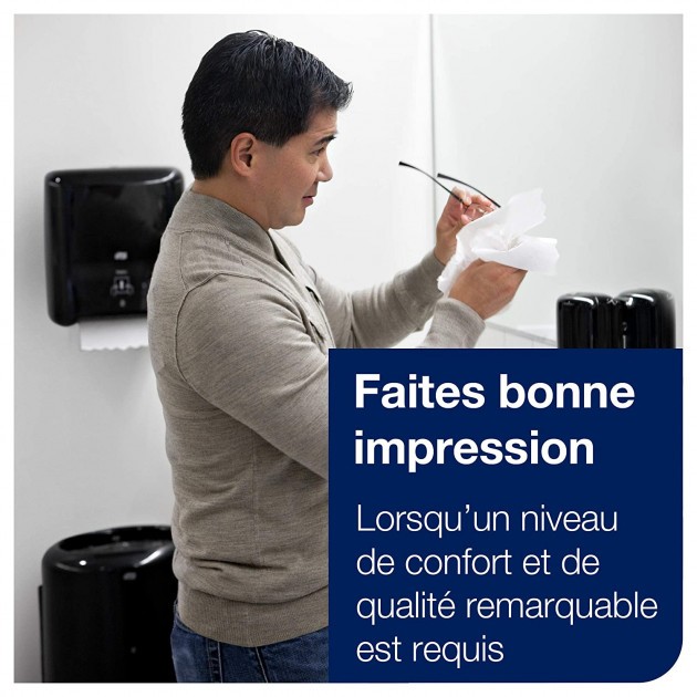 Distributeur essuie mains manuel noir H1 Tork Matic Distributeur essuie mains manuel noir H1 Tork Matic