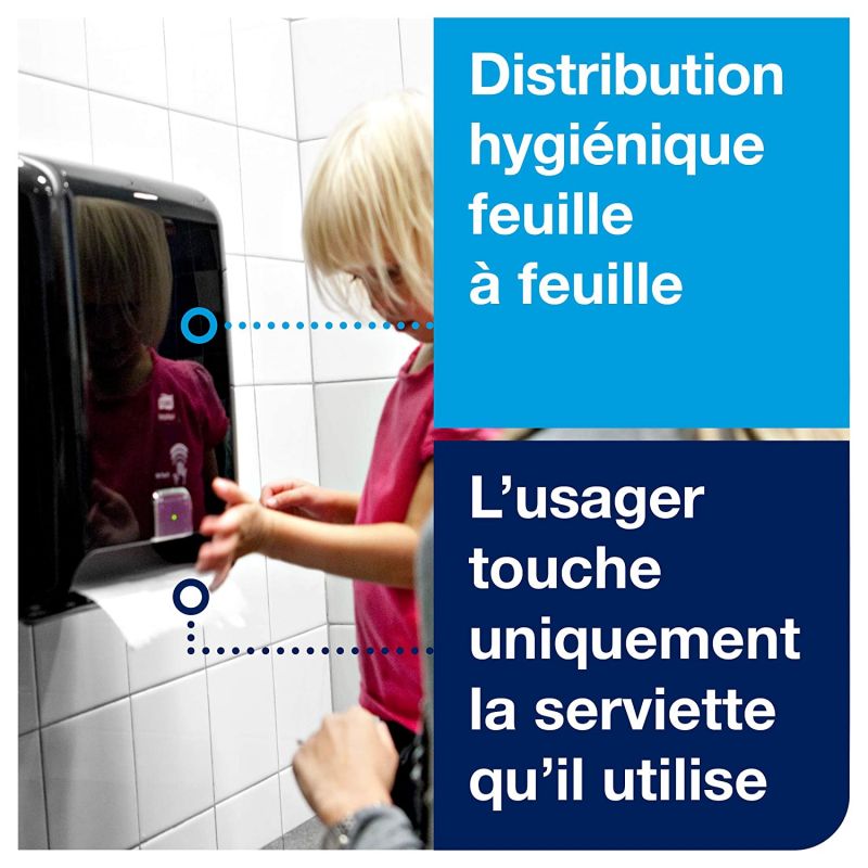 Distributeur essuie mains automatique noir H1 Tork Matic Distributeur essuie mains automatique noir H1 Tork Matic