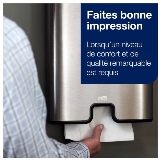 Essuie-mains pliage en M Tork X-Press - colis de 21 paquets de 136 feuilles Essuie-mains pliage en M Tork X-Press - colis de 21 paquets de 136 feuilles
