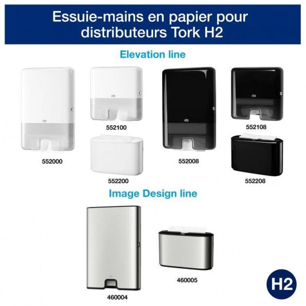 Distributeur essuie-mains pliage en M Distributeur essuie-mains pliage en M