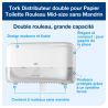 Distributeur pour papier toilette sans mandrin mid size