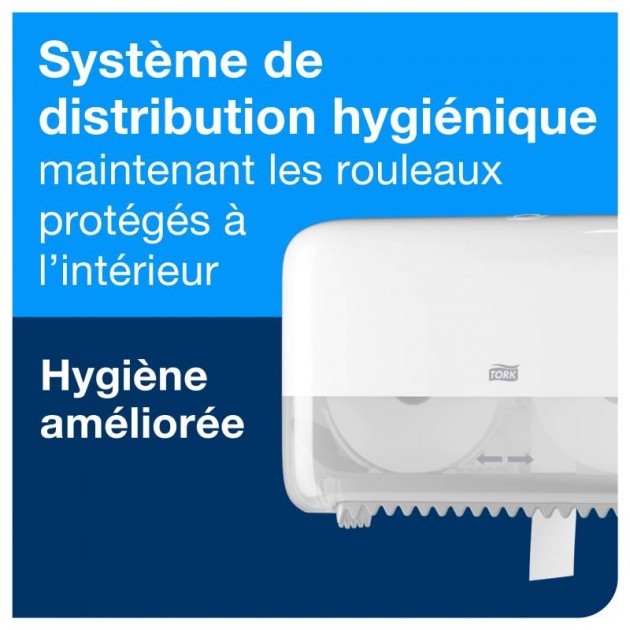 Distributeur pour papier toilette sans mandrin mid size Tork T7 Distributeur pour papier toilette sans mandrin mid size Tork T7