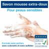 Lot de 6 recharges savon mousse extra doux