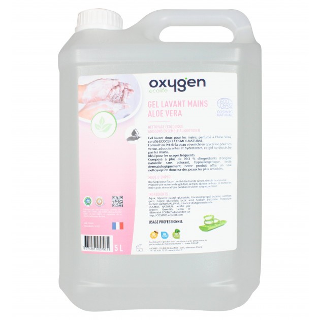 Savon liquide écologique aloe vera bidon 5 L