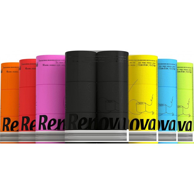 Papier toilette couleur parfumé 3 plis Red Label Maxi Renova - lot de 36 rouleaux Papier toilette couleur parfumé 3 plis Red Label Maxi Renova - lot de 36 rouleaux