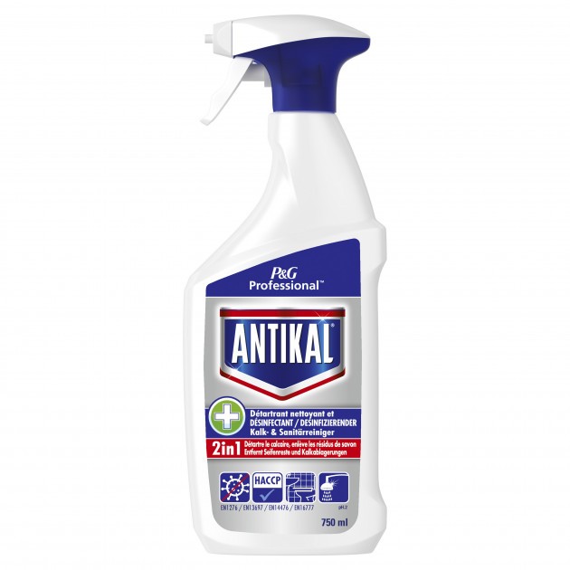 Spray nettoyant anti-calcaire Antikal 750 ml - lot de 2 Spray nettoyant anti-calcaire Antikal 750 ml - lot de 2