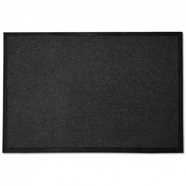 Tapis d'entrée grattant gris anthracite sur mesure