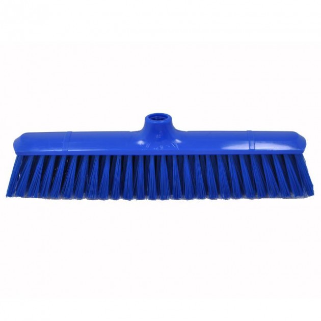 Tête de balai droit alimentaire 38 cm bleu