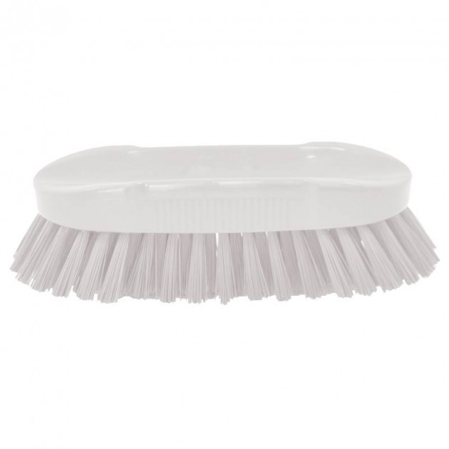 Brosse papillon alimentaire poils durs 25 cm blanc