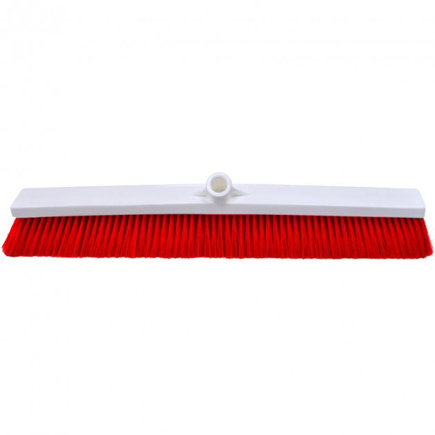 Balai alimentaire poils souples 65 cm rouge