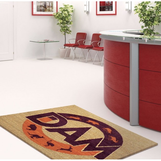 Tapis coco personnalisé découpe sur-mesure