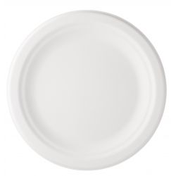 50 Assiettes carton blanc Ø 22,5 cm