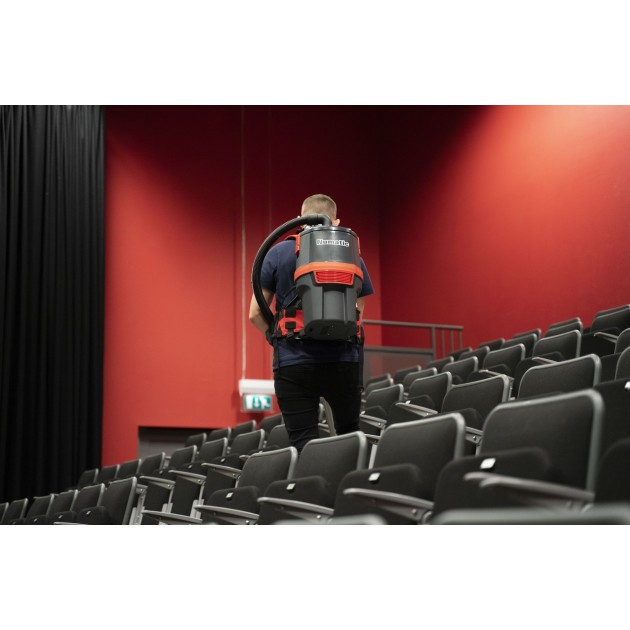 Aspirateur dorsal sans fil Numatic RSB 150 NX batterie Li-ion theatre