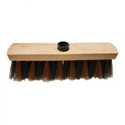 Balai coco zébré 29 cm synthétique Ø28 mm Delcourt