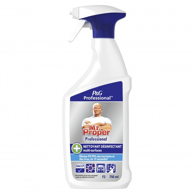 Désinfectant alimentaire sans rinçage PURELL Ecocert - 6 Sprays de 750ML 