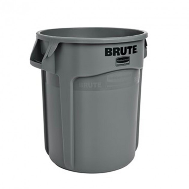 Poubelle ronde plastique 76L Grise BRUTE® Rubbermaid