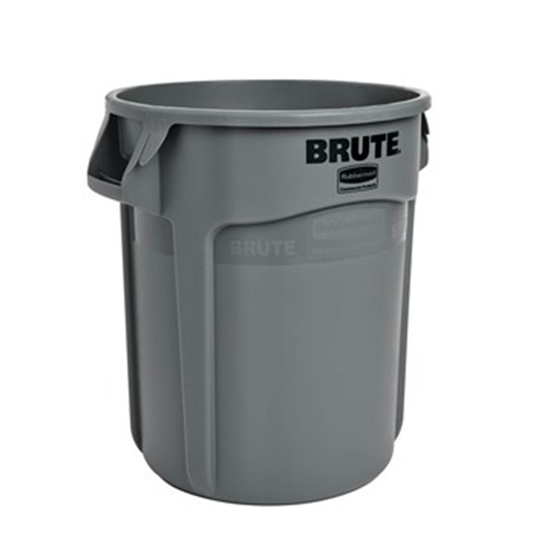 Poubelle ronde plastique 76L Grise BRUTE® Rubbermaid
