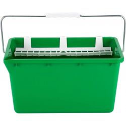 Seau laveur de vitre 18 L avec support raclette et mouilleur UNGER vert