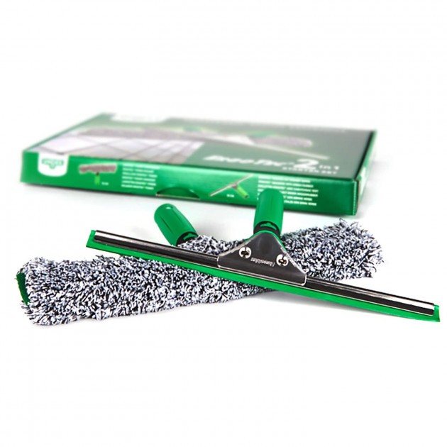 Kit lave vitre raclette et mouilleur microfibre ErgoTec  Kit lave vitre raclette et mouilleur microfibre ErgoTec