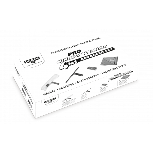 Kit lave-vitres 4 en 1 Unger Pro