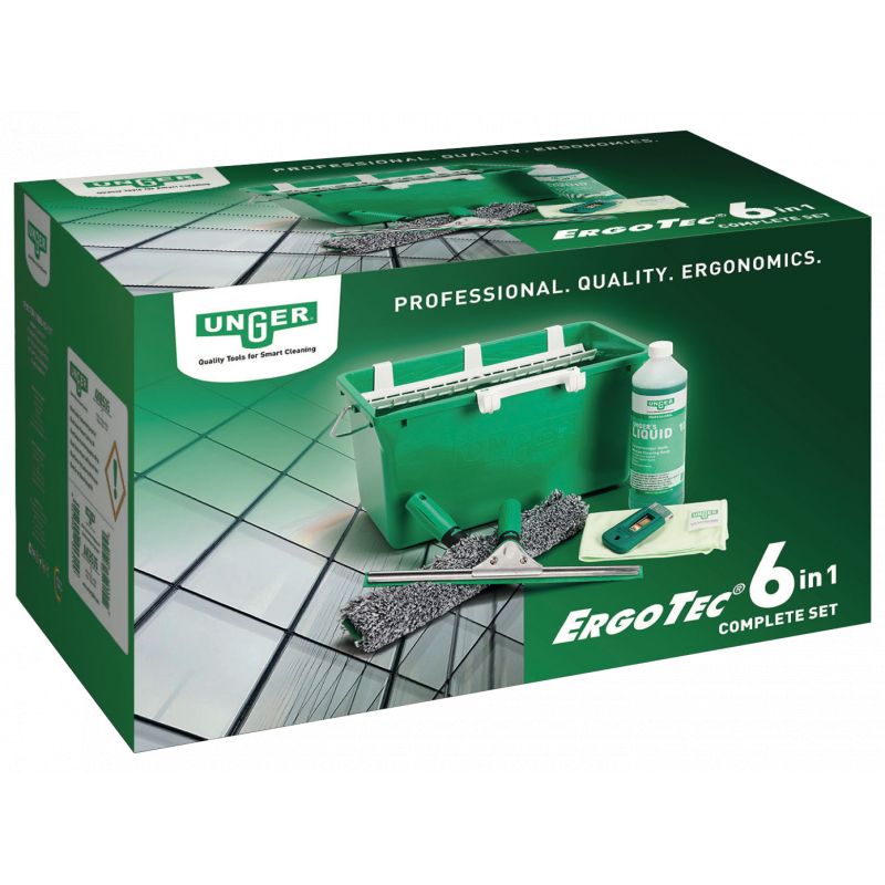 Kit laveur Vitres 6en1 ErgoTec UNGER