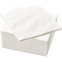 Serviette en papier Airlaid 1 pli 40 x 40, cm - paquet de 60 serviettes