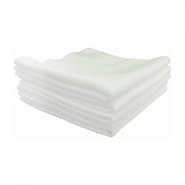 Lavette poussière absorbante blanche microfibres