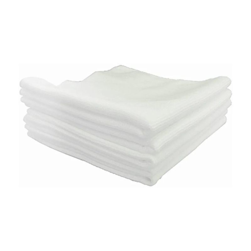 Lavette poussière absorbante blanche microfibres