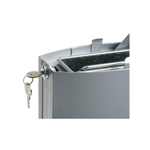 Cendrier colonne d'extérieur sur pied Rubbermaid noir